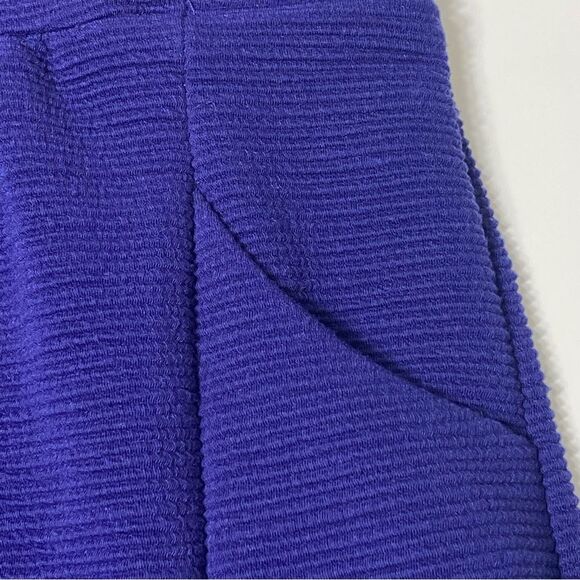 Anthroplogie Maeve Blue Ottoman Sleeveless Ruffle Sheath Dress Womens Size Small - Picture 11 of 16